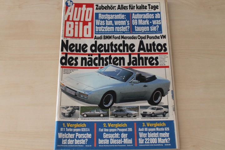 Deckblatt Auto Bild (45/1986)